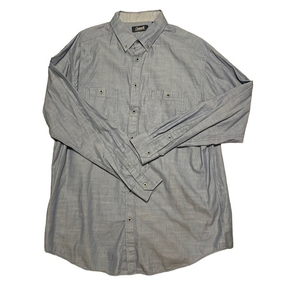 ROUNDTREE & Yorke Casual Long‎ Sleeve Button Down Mens Shirt - Picture 1 of 8